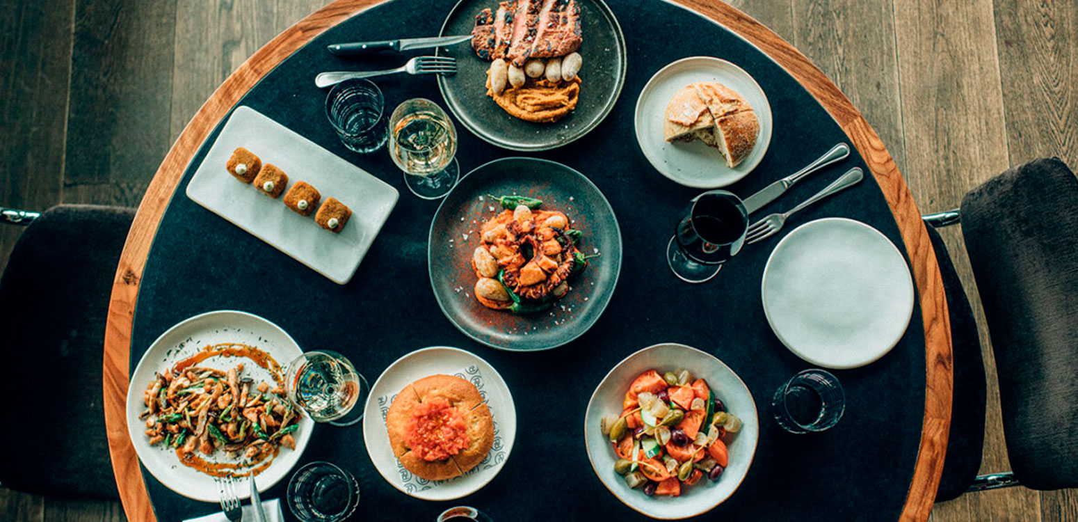 Platos para compartir con vino